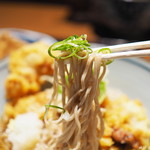 鳥焼き・蕎麦・おでん 一重 - 鳥天おろしぶっかけ蕎麦