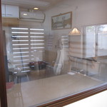 あゆ川手打そば - 入口正面には「蕎麦打ち部屋」