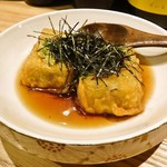 こだわり家 キッチンラボ 無垢 - ごま豆腐の揚げだし