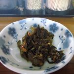 龍の道 - 辛子高菜は小皿で出てきます