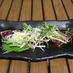 恵比寿 箸庵 - 初ガツオの叩き