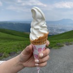 大観峰茶店 - 【2019.5.11】手作りジャージー牛乳ソフトクリーム350円