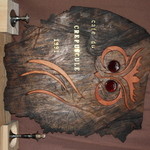 カフェ・ド・クレプスキュール - フクロウの木製