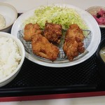 ごはんどき - 唐揚げ定食750円税込。