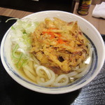 丼拓 - ごぼう天うどん（硬麺）410円