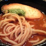 つけ麺 五ノ神製作所 - 海老トマトつけ麺(270g) 850円 のつけ汁の中のつけ麺