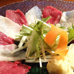 horse fillet sashimi