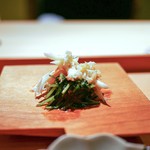 炭火割烹 いしい - ☆毛蟹と三つ葉の燻製