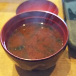 寿司　まつばら - アオサの赤だし