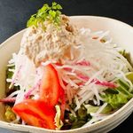 Japanese radish and tuna mayonnaise salad