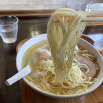 らーめん 三福 - 塩はストレート麺