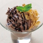chocolate Soft serve ice cream