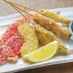 Assorted Fried Skewers (5 pieces)