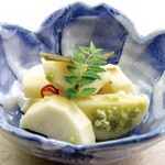 Japanese yam pickled in wasabi