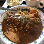 和風鉄板焼 秀屋 - カレー炒飯＋ルー＝ドライカレー