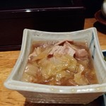 田舎料理 田子兵衛 - お通し キャベツ煮