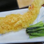 青葉 直利庵 - 揚げ立ての天ぷらです