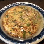 Sankai - 山海おまかせ定食 1,500円
                        ニラ玉塩餡、イワシ塩焼き、刺身盛り、サラダ、アラ味噌汁、ご飯