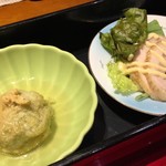 九州の旬 博多廊 - 枝豆まんじゅうと鶏ハム