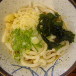 こんぴらうどん - ぶっかけうどん（温）