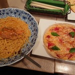 神戸パスタ パスタ&スイーツ - セットのピザ