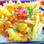 そば処 吉野家 - かき揚げ アップ