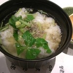 青山もくち - 〆のじゃこ茶漬け