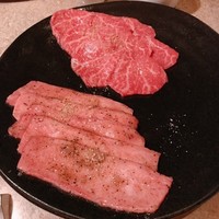 焼肉 銀座コバウ 特別室 - ランプ、タン塩
