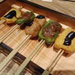 そば割烹 よいん - そばがきと生麩の田楽