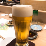 うを徳 - 生ビール