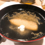 うを徳 - 真魚鰹とホワイトコーンのお椀じゅんさい入り