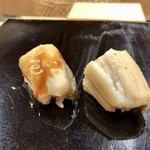 日本橋蛎殻町 すぎた - 穴子握り 煮詰めと塩で