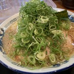 中華蕎麦 春馬 - 朝ラーセット（普）680円と九条ねぎTP100円