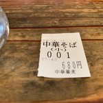 中華蕎麦 春馬 - 今朝は1番〜