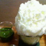 埜庵 - 抹茶みるく800円*2009.01