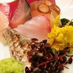 炭焼き かどた/お料理すゞ㐂 - お造り、鯛