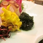 炭焼き かどた/お料理すゞ㐂 - お造り、生海苔