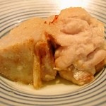 炭焼き かどた/お料理すゞ㐂 - 海老芋みぞれ仕立てと雲子醤油焼き、アップ