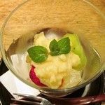 炭焼き かどた/お料理すゞ㐂 - デザート、アップ