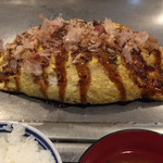 でめきん - 焼きそばランチ、大盛、オムソバ計¥800.-