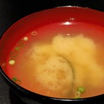 夜桜 - 味噌汁（ローストビーフ丼）