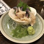 コロポックル - ホッキ貝の刺身