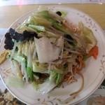 上海菜館 - 野菜かた焼きそば