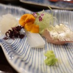 鳥田中 - お刺身の盛り合わせ