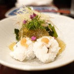 鳥田中 - 淡路産炙り鱧のジュレがけ