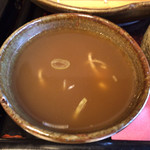 白州手打ち蕎麦 くぼ田 - そば湯