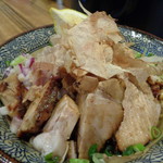 煮干し中華そば 一剣 - 汁なしにチャーシュー追加