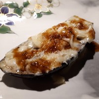 銀座うかい亭 - 久世ナスのロースト　グリエールチーズとともに