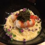 はらまさ - 雲丹のソーメン、海老、キャビア