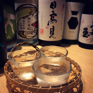 Sake selection selected by the general's tongue